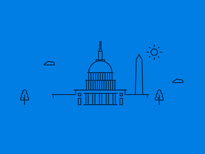 Washington DC Illustration