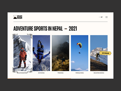 Adventure Sports Website Concept