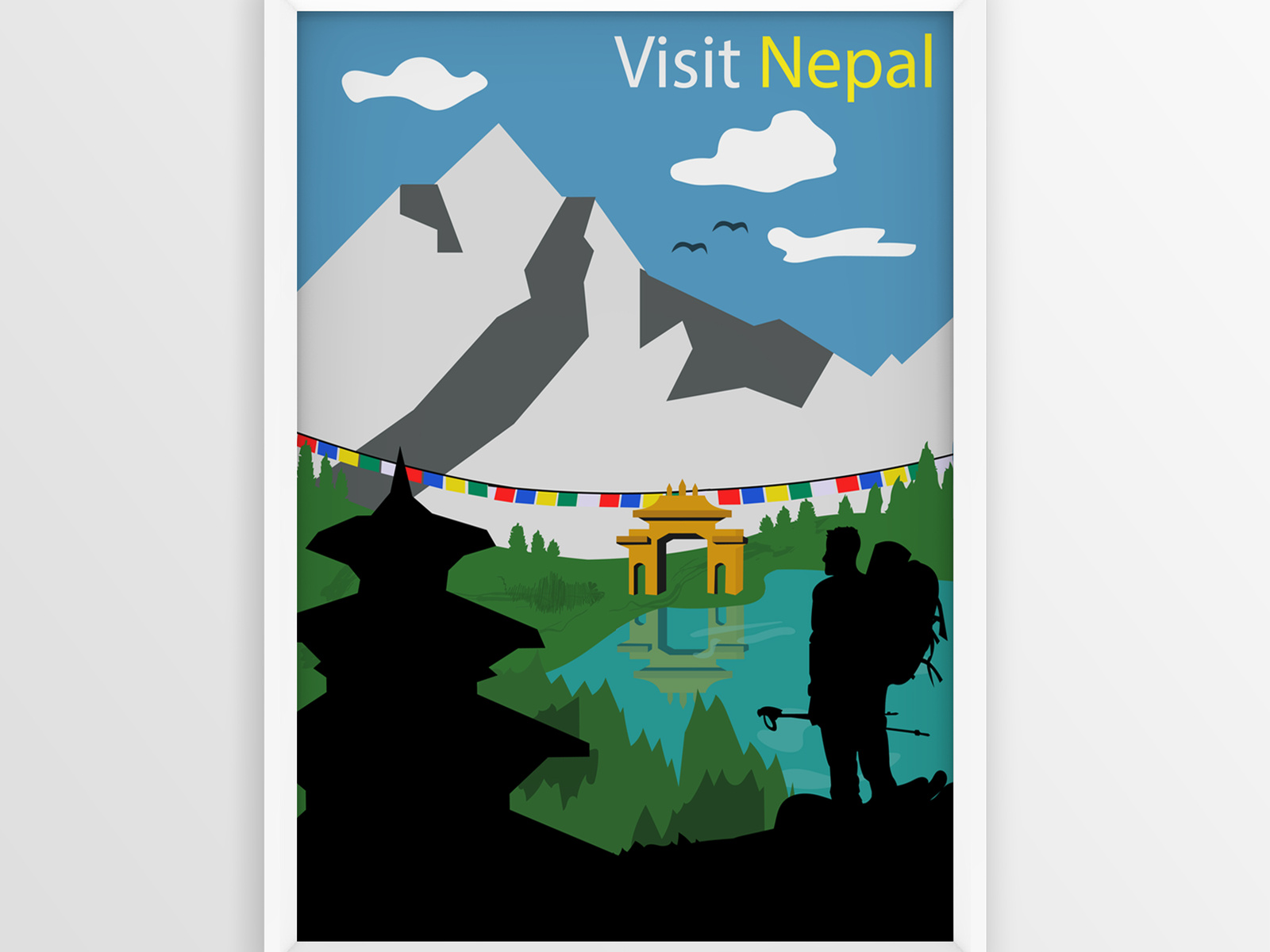Visit Nepal Poster Design by Yogesh on Dribbble