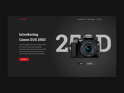 Canon EOS 250D - Canon Home Web Concept