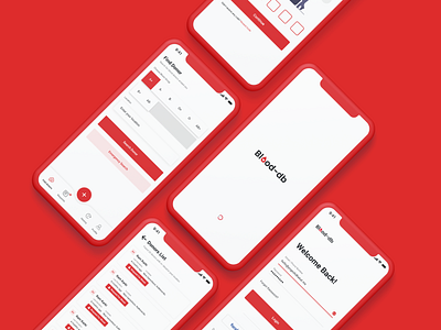 Blood Donation App : Blood-db Ui Design