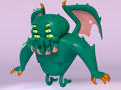 Chibi Cuthulhu 3dart 3dartist characterdesign characters design games render toys