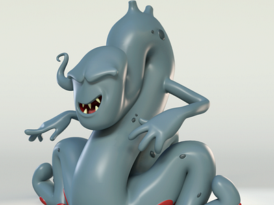 Not-face Toy 3d 3d art arnoldrender autodeskmaya characterdesign render rendering substancepainter toyart zbrush