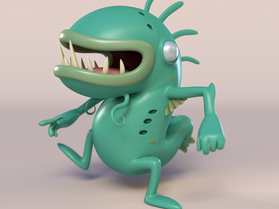 Dagon Funny 3d 3d art arnoldrender autodeskmaya characterdesign design games illustration substancepainter toys