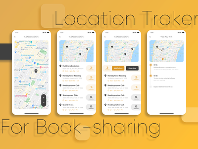 Day 20 - Location Tracker app design ecommerce interaction design location map mobile sharing track ui ui design user flow ux