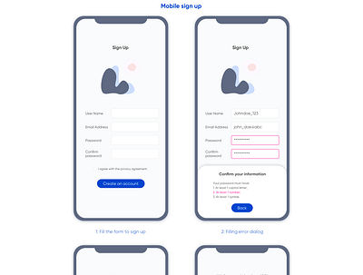 Day 1 - Sign up app ui ui design ux