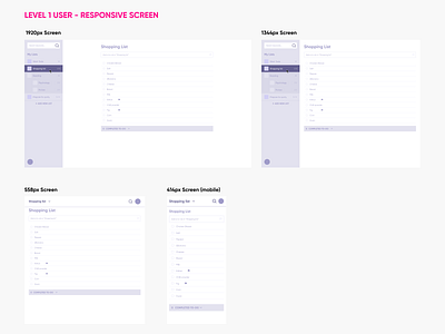 Digital Planner Design | Level 1 User Wireframe app design mobile ui design ux web