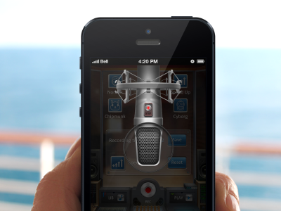 Voice Studio App Released! application design dart117 iphone app recorder voice effects