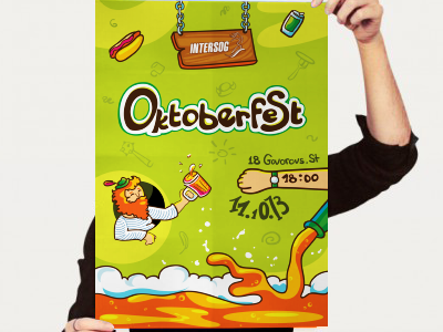 Poster for OktoberFest beer dart117 illustration oktoberfest poster