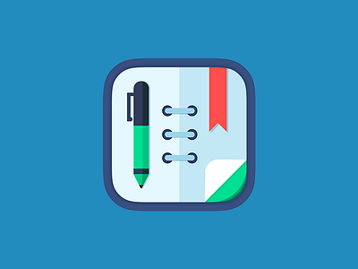 Schedule Planner - App Icon app icon dart117 flat icon journal planner app schedule planner todo
