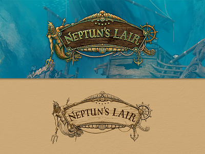 Neptun's Lair casino dart117 game icon neptun sketch slots underwater