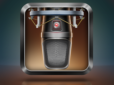 Voice Studio App Icon app icon dart117 icon ios icon microphone record recorder