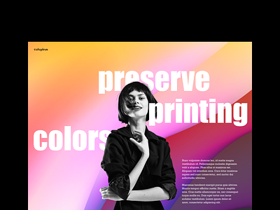 Colophon color gradiant graphic design impact landing ui website