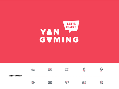 YAN GAMING branding gaming iconography identity logo