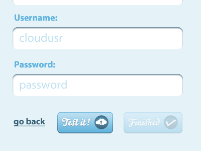 Adding username and password