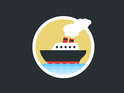 Boat boat flat icon sea travel