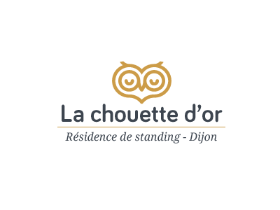 La chouette d'or branding logo logotype owl