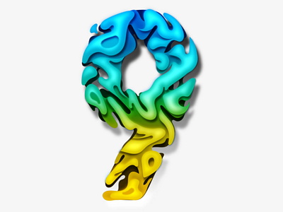 Today's number is... 9 colorful logo vectorart