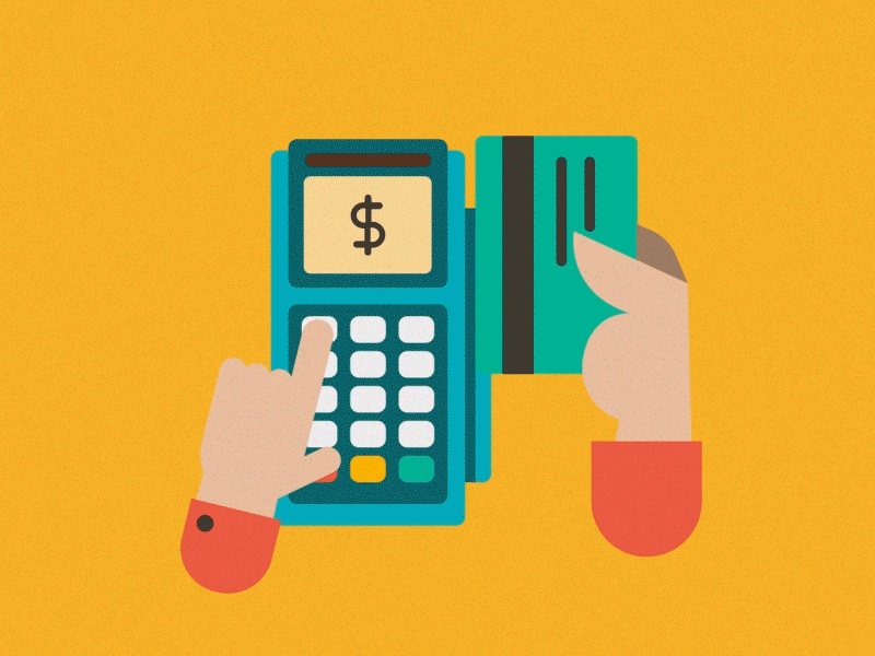 Card Machine after animation design effects gif illustration motion