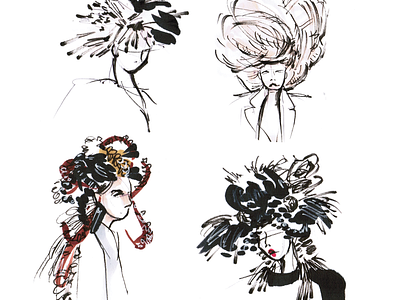 how to draw hairstyles for fashion illustration