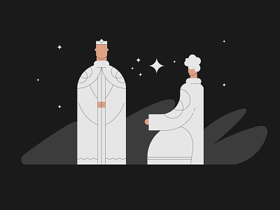 The other Wise Men character christian christmas design illustration men wise