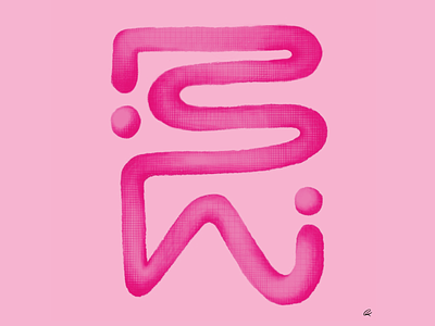 FW Icon Concept abstract brand branding design icon ident identity identity designer illustration logo pink