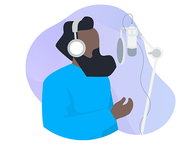 MGPHN | Podcaster brand branding character character design characterdesign design graphic design illustraor illustration organic shapes podcast podcast art podcasting purple recording studio texture