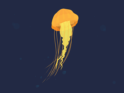 The deep art artwork fish illustration jellyfish ocean