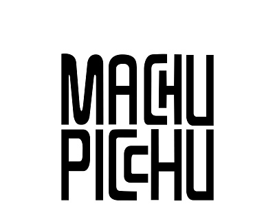 Machupicchu branding design icon landmark lettering logo machu picchu peru travel type typography vector web