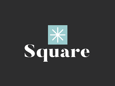 Square Logo branding design illustration minimal