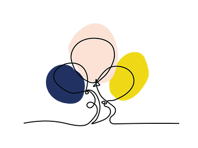 Ballons One Line