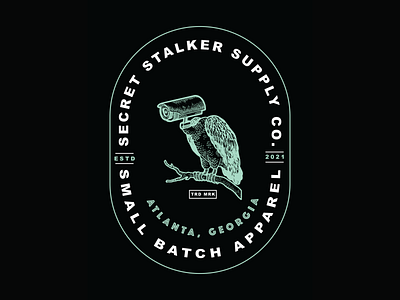 Secret Stalker Supply Co. 2d branding design illustration logo