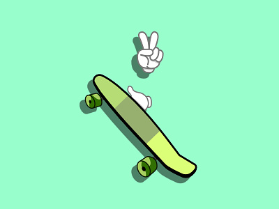 Skateboard 2 2d design illustration vector