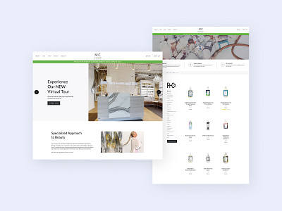 MC Salon & Spa design shopify ui ux webflow