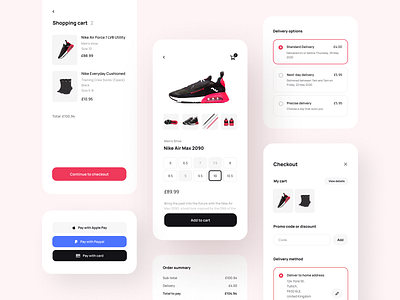 Daily UI #2 - Nike Checkout app cart checkout daily ui daily ui 002 daily ui 2 daily ui challenge ecommerce iphone mobile nike product shoes shopping ui ux