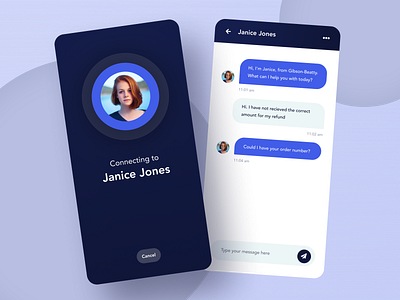 Daily UI 13 - Direct messaging app app design avenir blue chat chat bot daily ui daily ui 13 direct figma im interface ios messaging mobile
