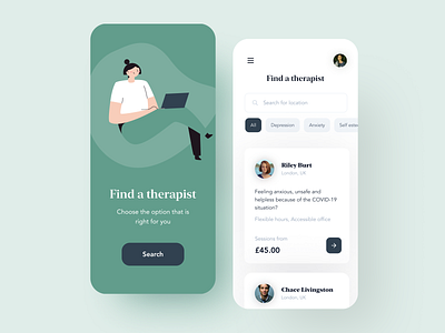 Therapy Search iPhone Concept App