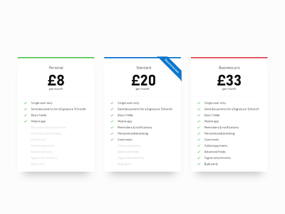 Pricing - 030 #dailyui 030 adobe daily ui design interface madewithadobexd pricing pricing plan sign up ui ux xd