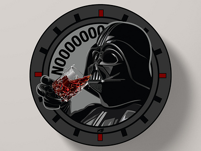 Darth Vader Coaster Illustration