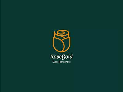 Rosegold branding graphic design logo restaurant
