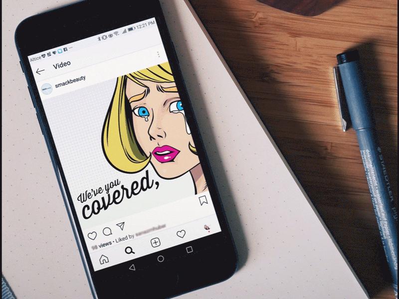 Social Media Instagram Animated Content for Skincare brand