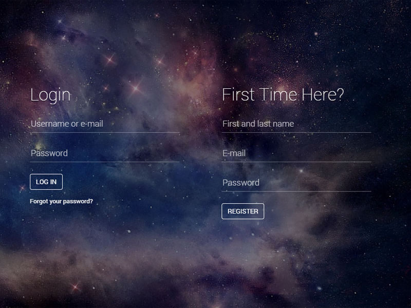 Freebie! Fancy login/register html page (look at demo) ui freebie login register html animation css3 canvas