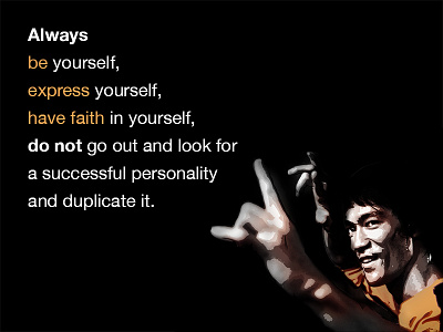 Bruce Lee Inspiration bruce lee express inspiration quote yellow
