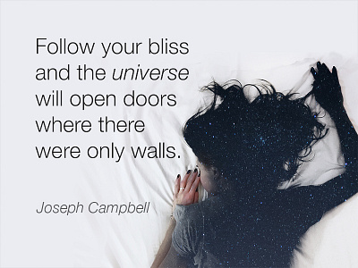 Joseph Campbell Inspiration inspiration life quote universe wisdom