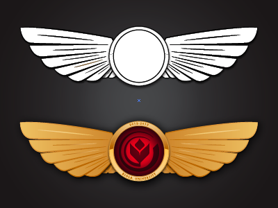 Golden Wings airline airplane pilot wings