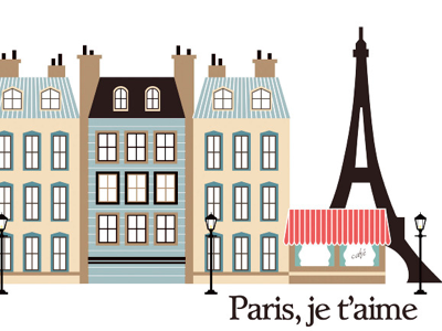 Paris Illustration eiffel tower illustration paris