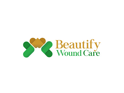 Beautify Wound Care - Logo Concept branding debut flat icon logo concept logo design modern logo design py shot logo