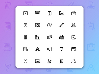 Business & Management Icons business button icon pack icon set iconography management symbol symbol design ui ux