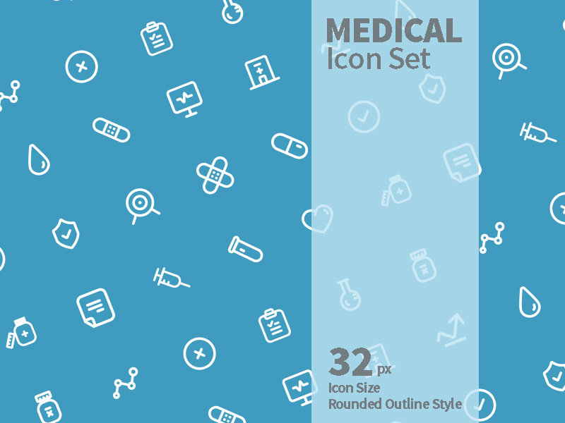 Medical Icon Set ux ui system medical symbol sign icon set iconography icon a day icon