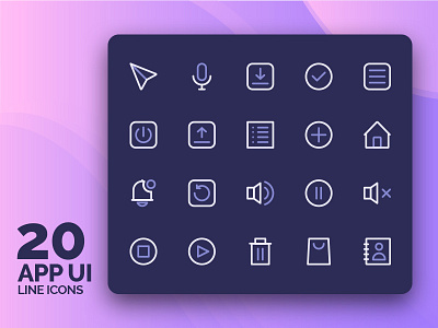 App User Interfaces Icons